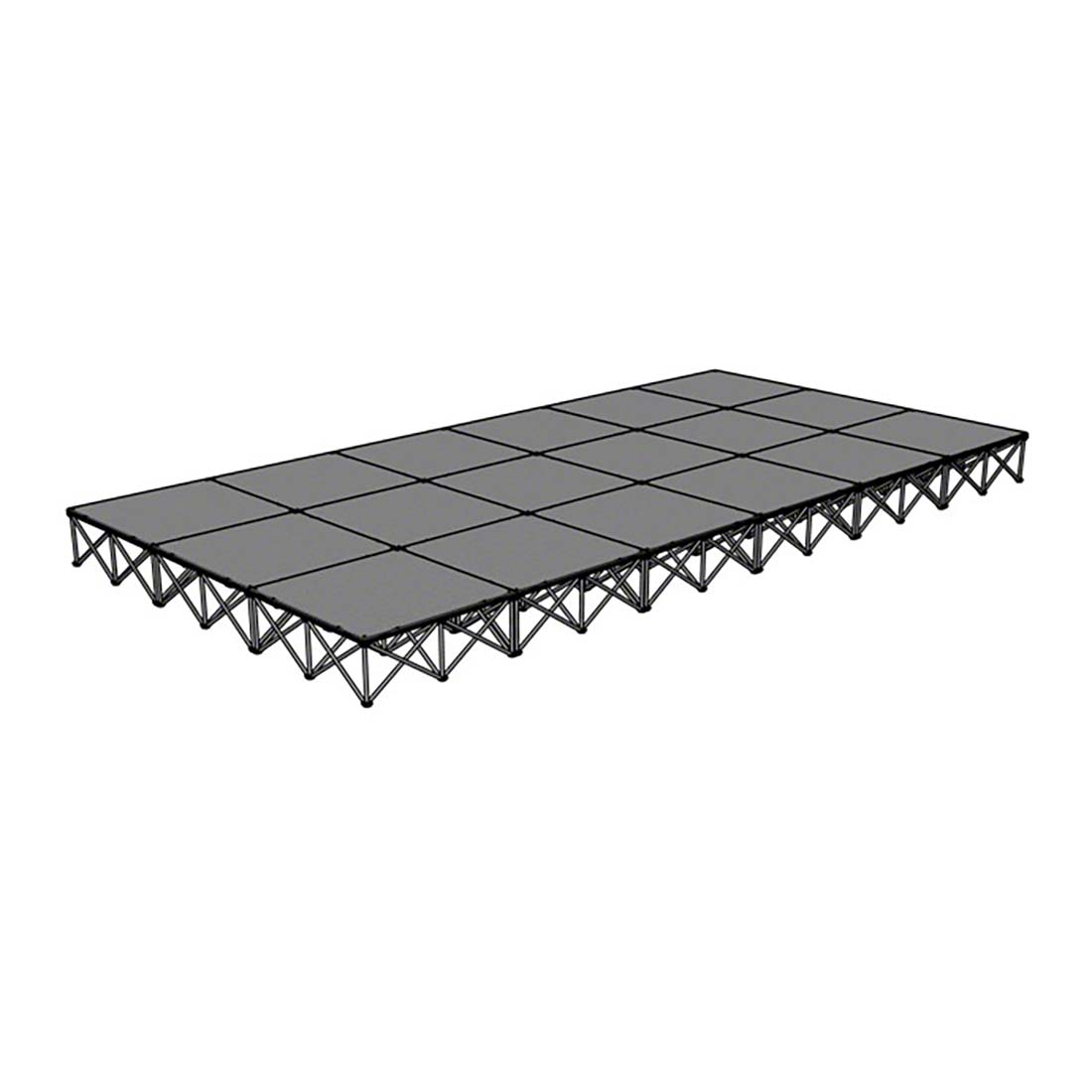IntelliStage Lightweight 12'x24' Portable Stage System (4' Units)