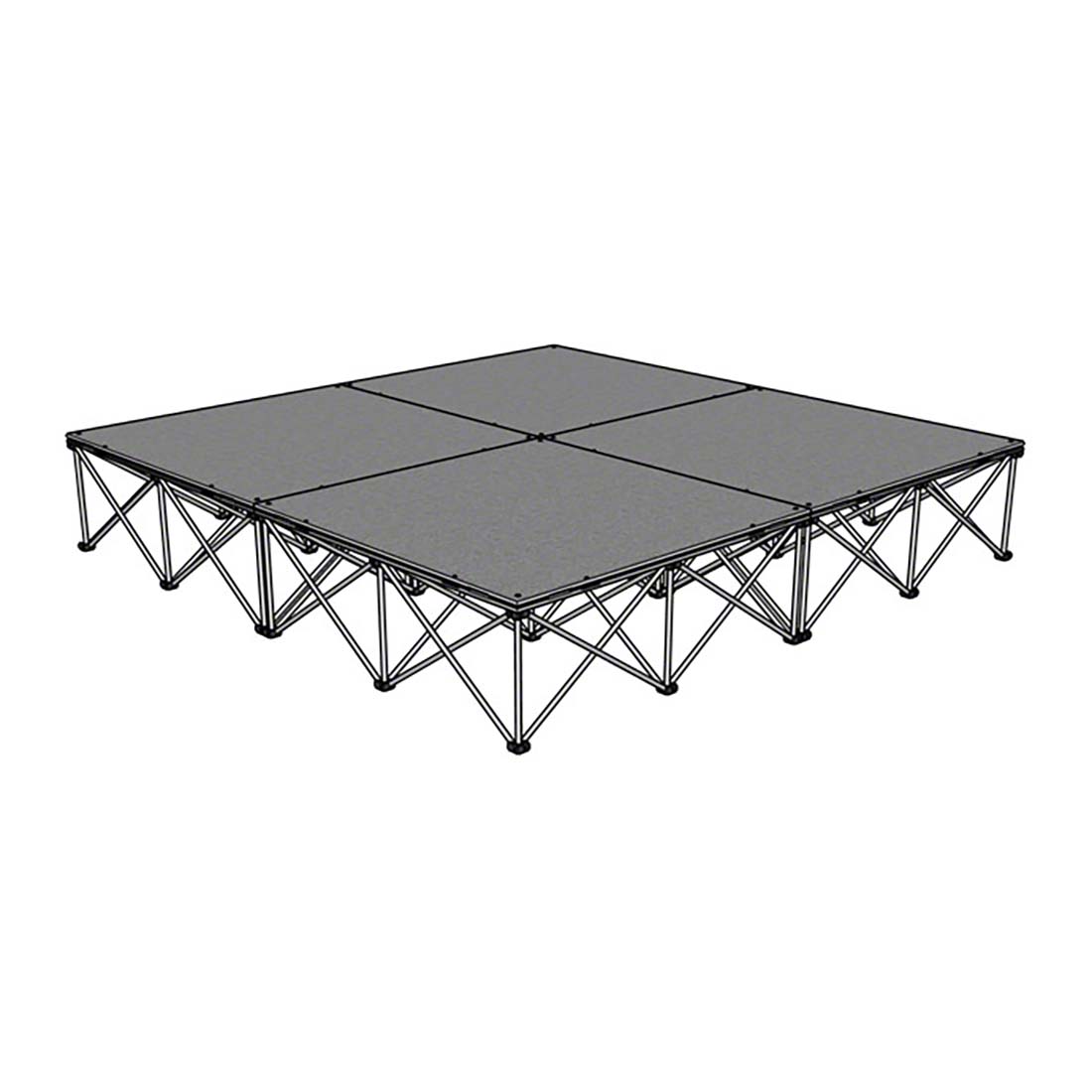IntelliStage Lightweight 8'x8' Portable Stage System