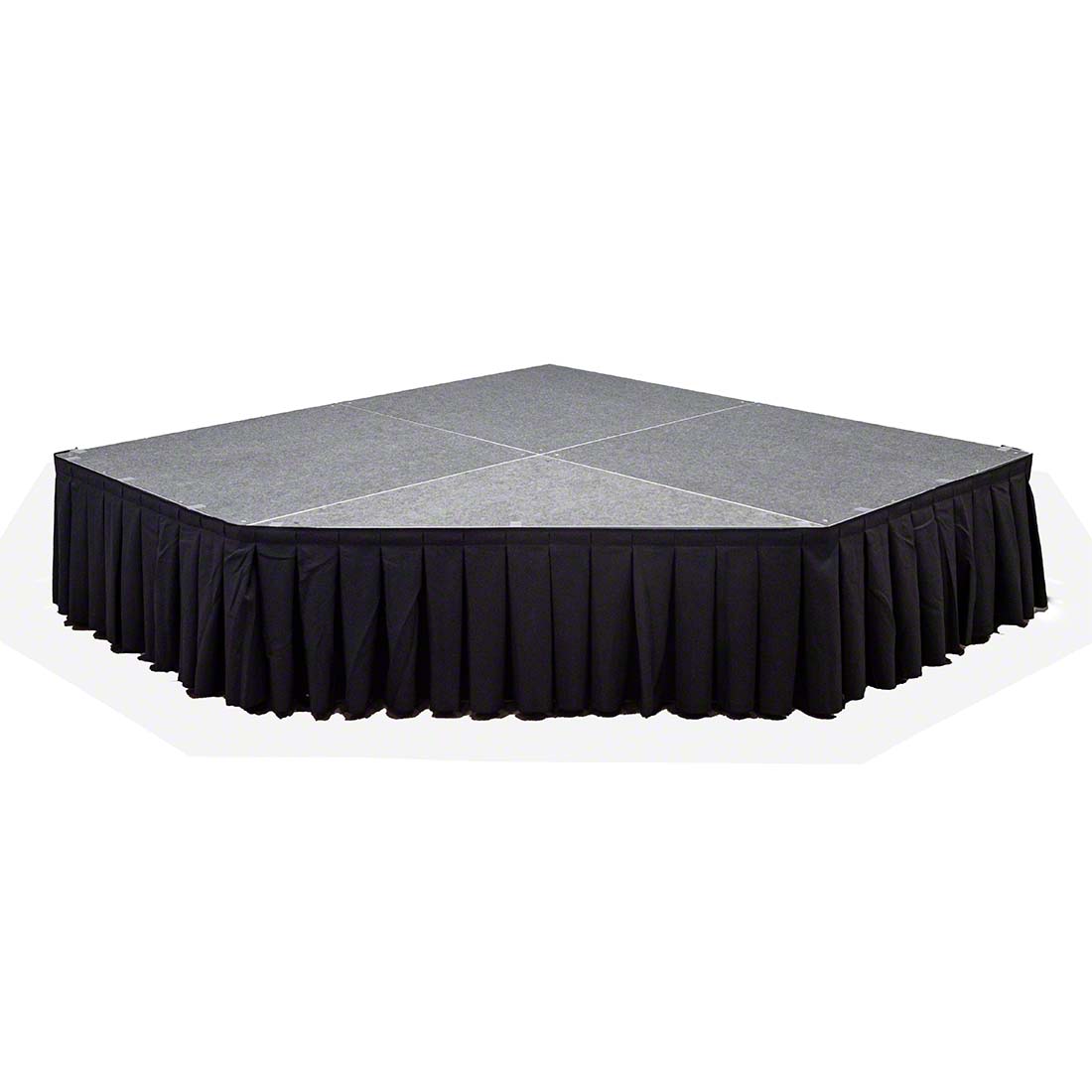 StageDrop 6'x6' Straight Corner Stage Kit