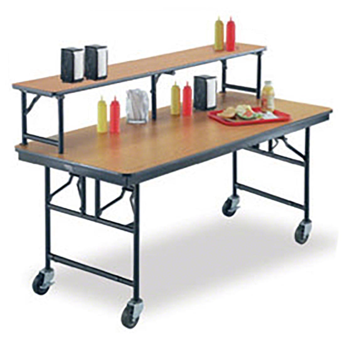 Midwest Folding 30"x72" Mobile Buffet/Bar Table, Laminate