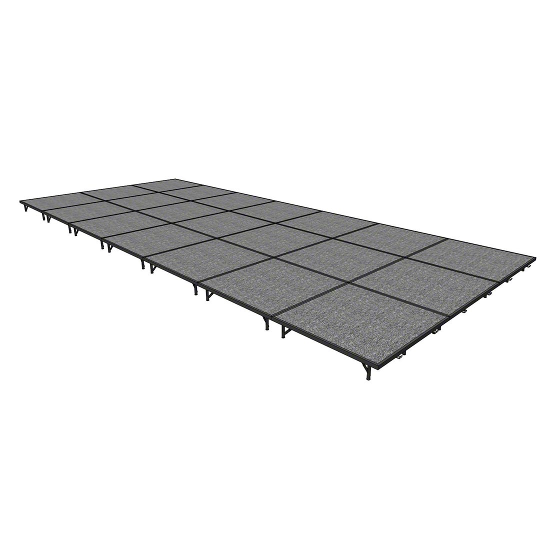 Midwest Folding TransFold 12'x28' Portable Stage Kit, 8" High (4'x4' Units)