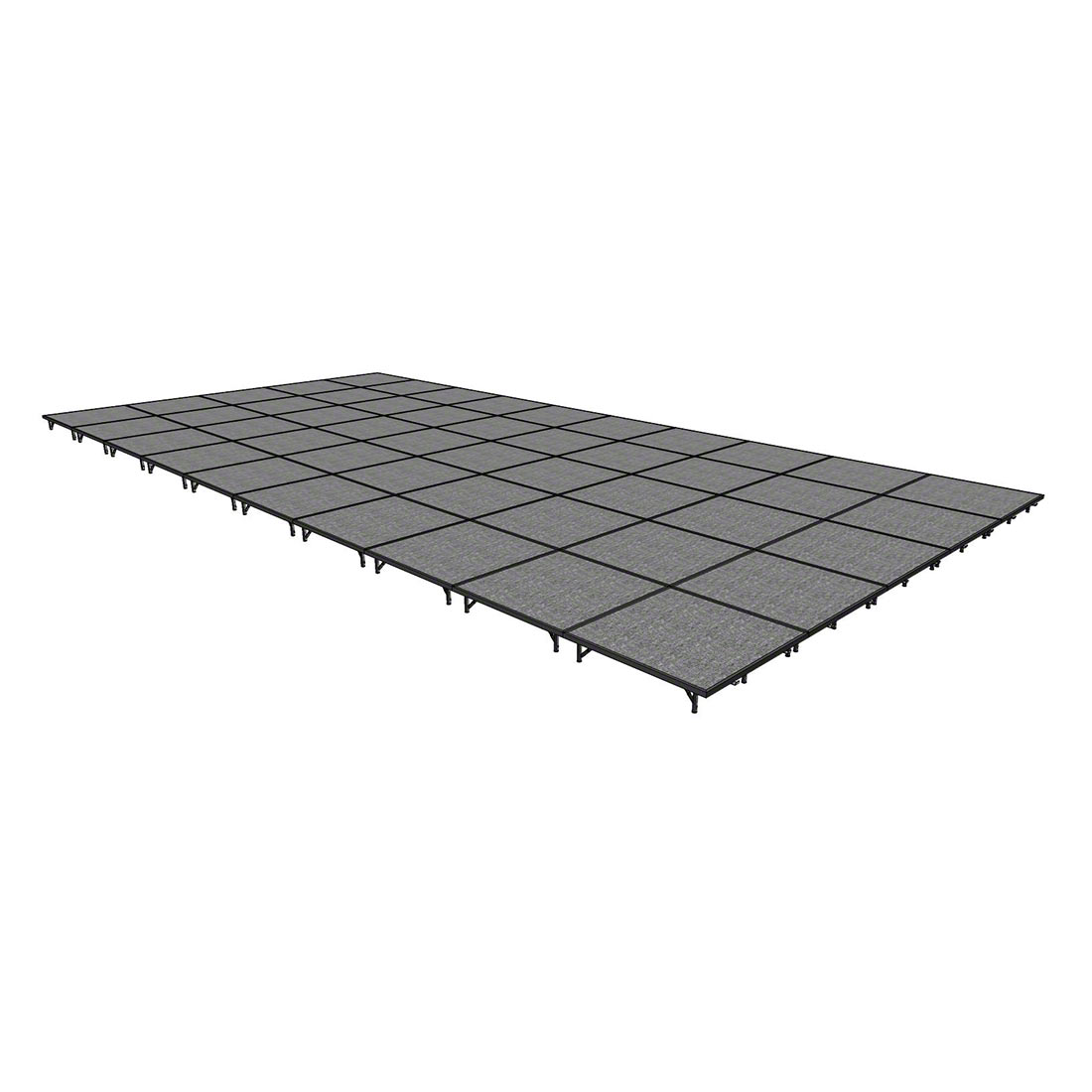 Midwest Folding TransFold 20'x40' Portable Stage Kit, 8" High (4'x4' Units)