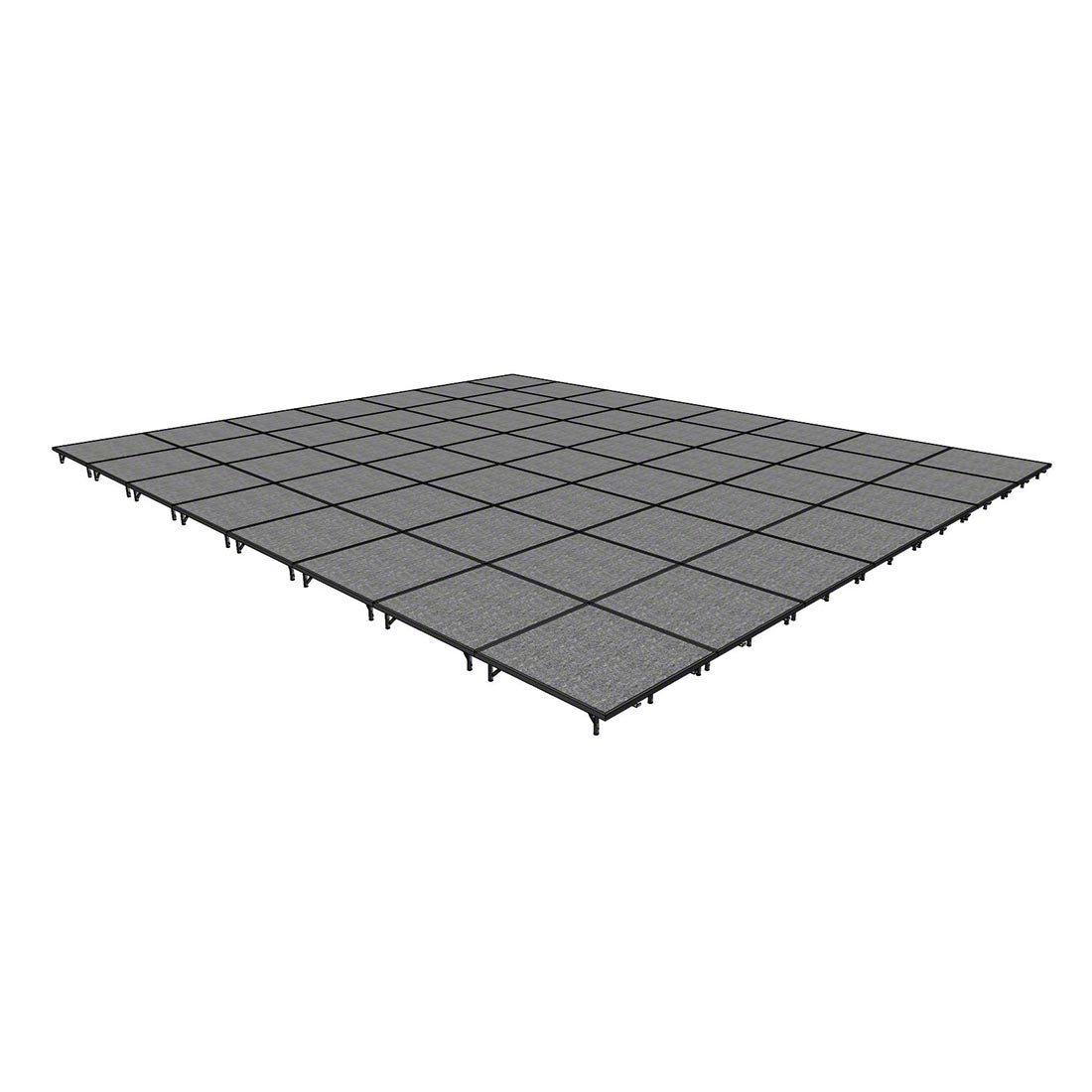 Midwest Folding TransFold 28'x32' Portable Stage Kit, 8" High (4'x4' Units)