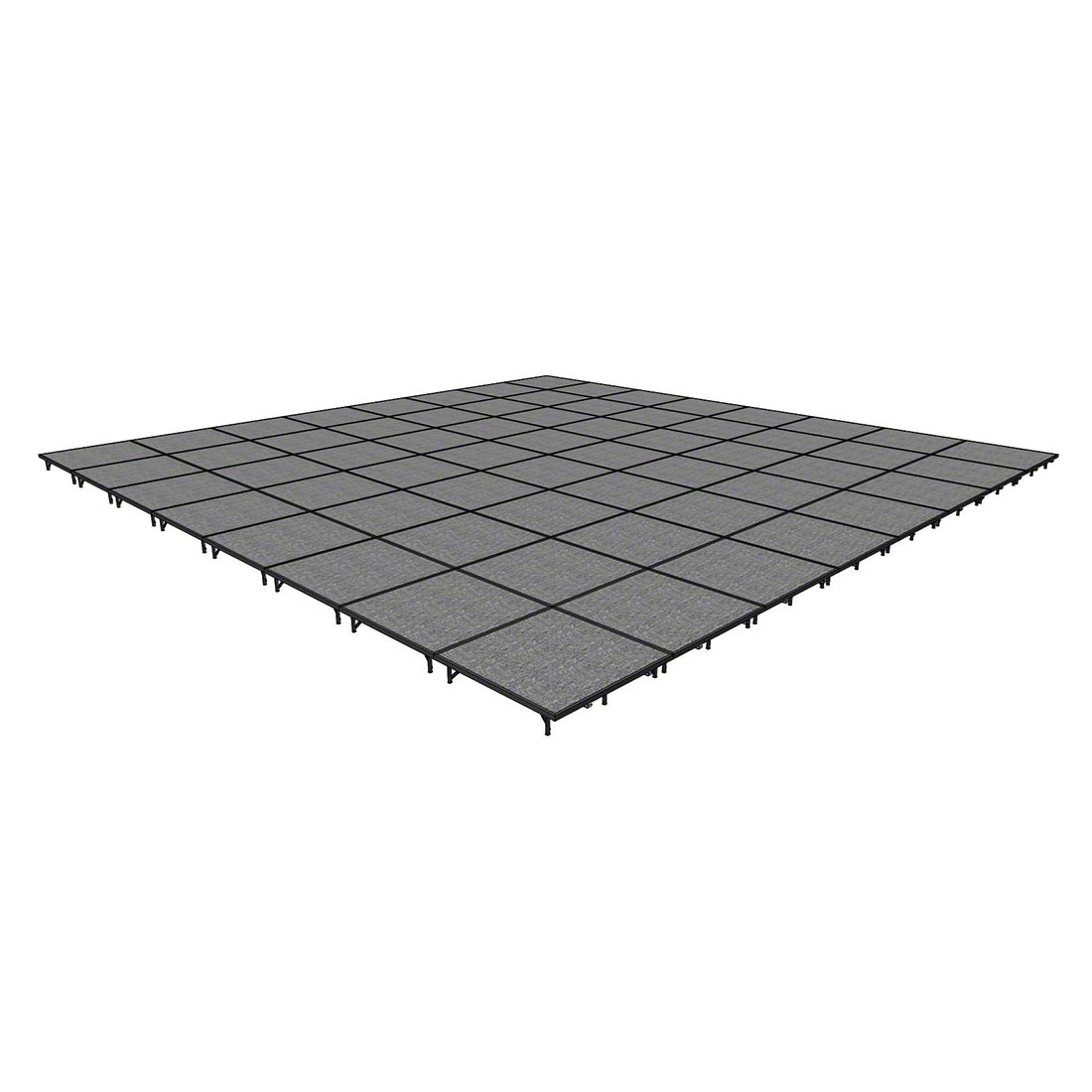 Midwest Folding TransFold 32'x32' Portable Stage Kit, 8" High (4'x4' Units)