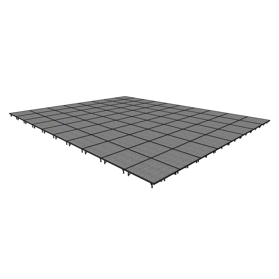 Midwest Folding TransFold 32'x40' Portable Stage Kit, 8" High (4'x4' Units)