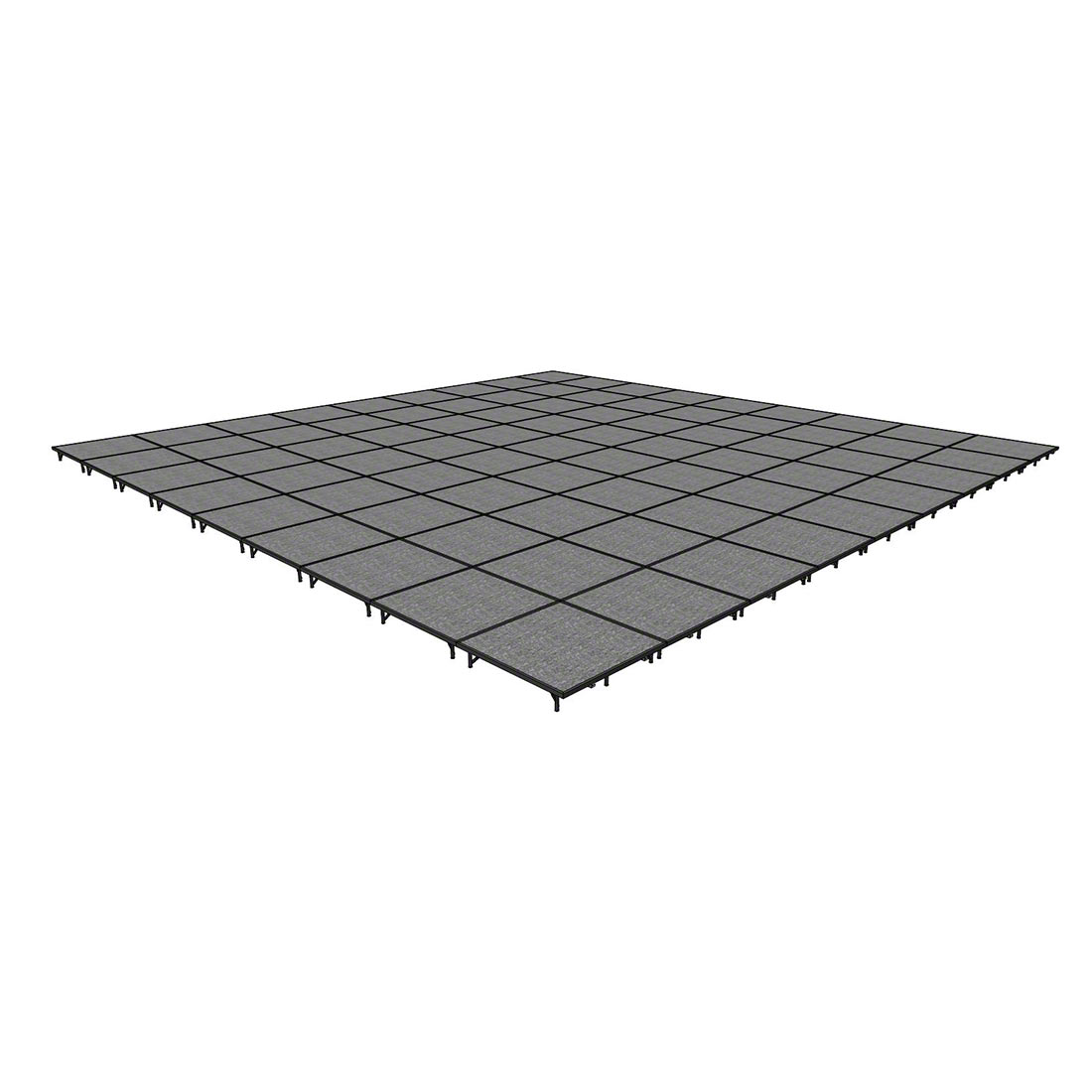 Midwest Folding TransFold 36'x36' Portable Stage Kit, 8" High (4'x4' Units)