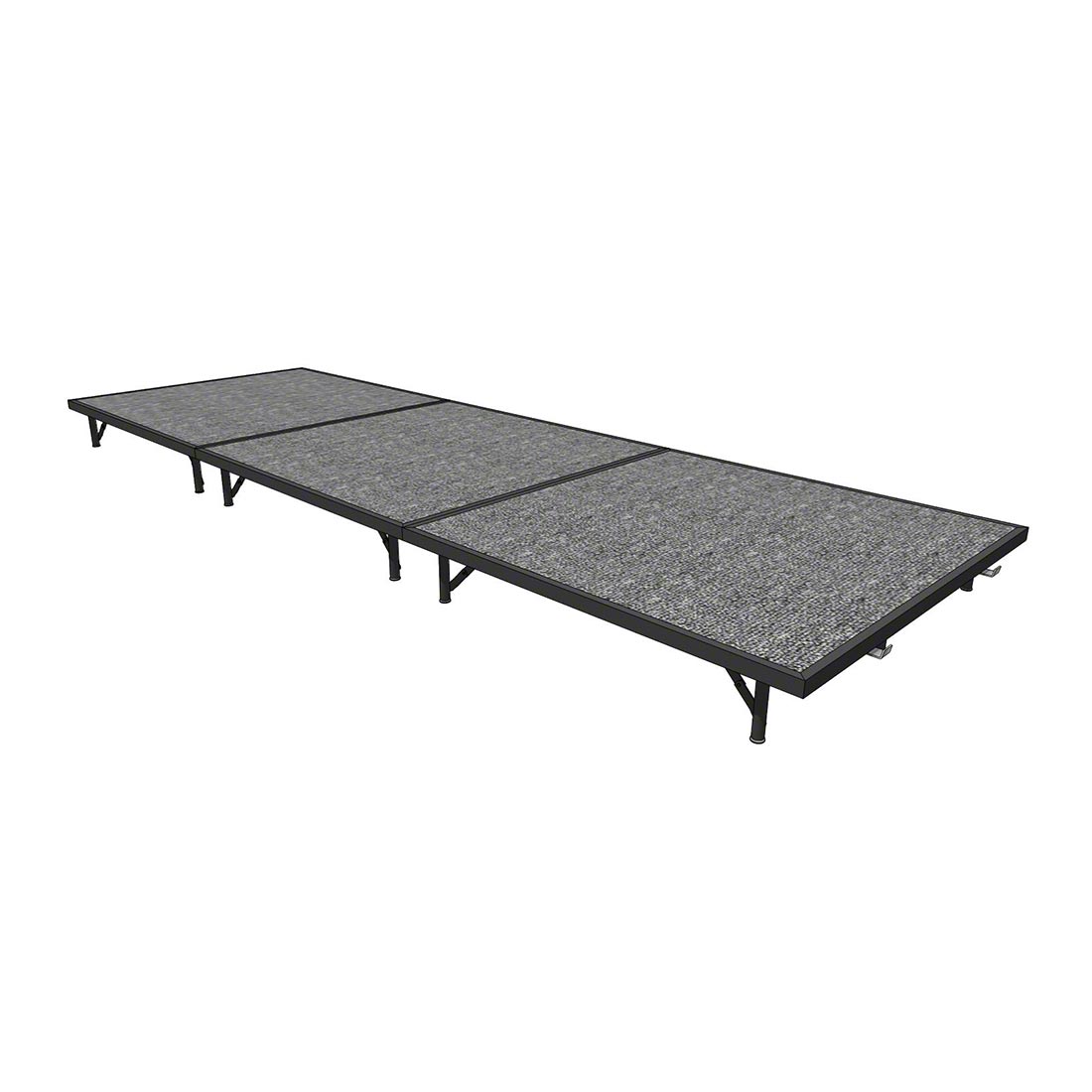 Midwest Folding TransFold 4'x12' Portable Stage Kit, 8" High (4'x4' Units)