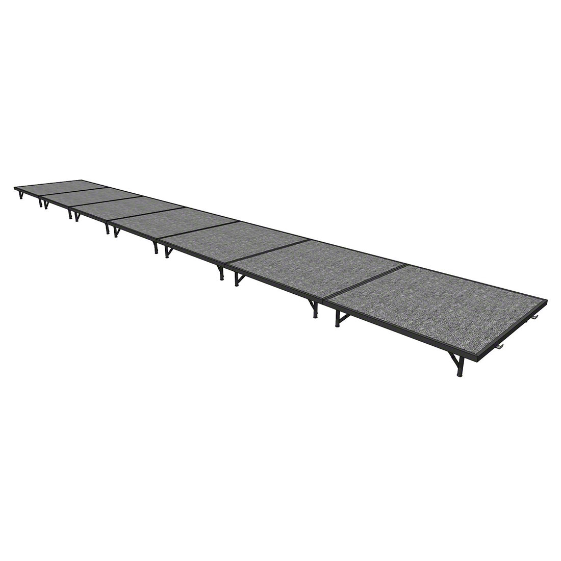 Midwest Folding TransFold 4'x28' Portable Stage Kit, 8" High (4'x4' Units)