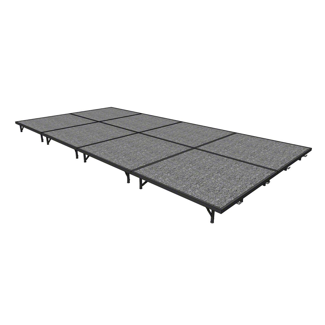 Midwest Folding TransFold 8'x16' Portable Stage Kit, 8" High (4'x4' Units)