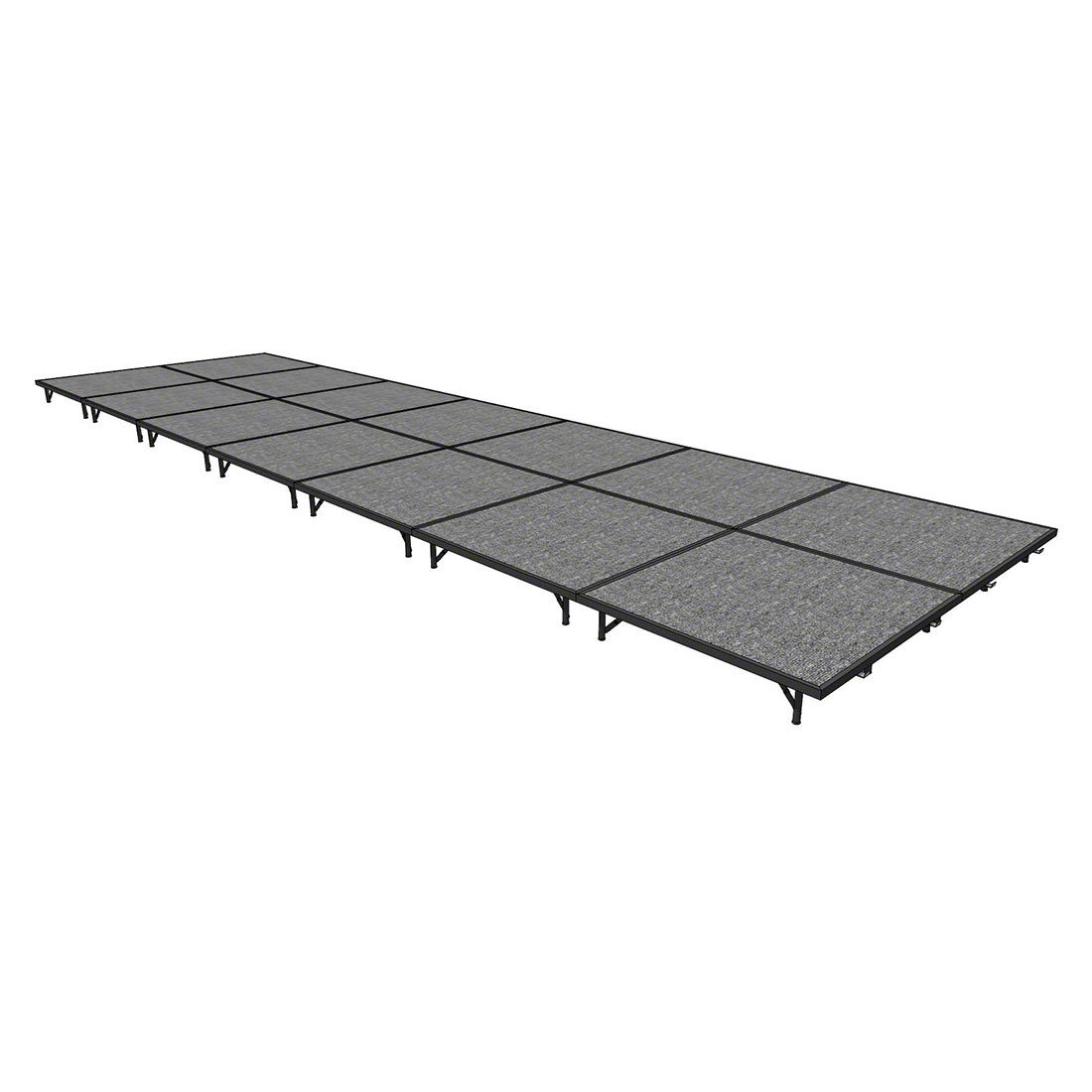 Midwest Folding TransFold 8'x28' Portable Stage Kit, 8" High (4'x4' Units)