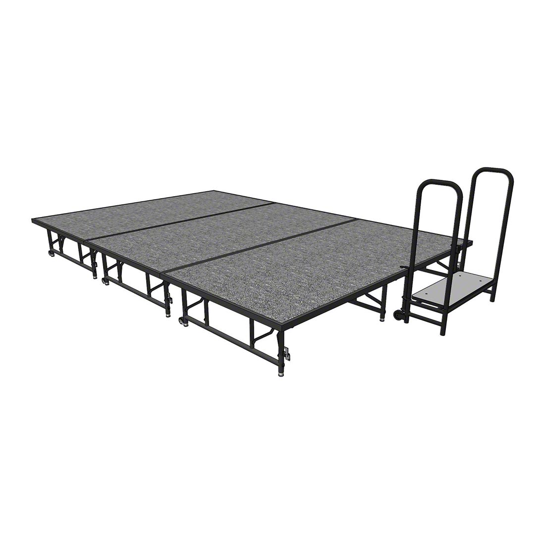 Midwest Folding TransFold 8'x12' Dual-Height Stage with Step, 16