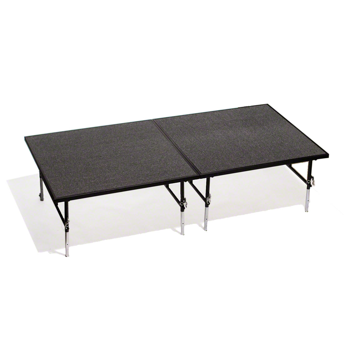 Midwest Folding TransFold 4'x8' Dual-Height Portable Stage Kit, 24"-32" Height (2 - 4'x4' Units)