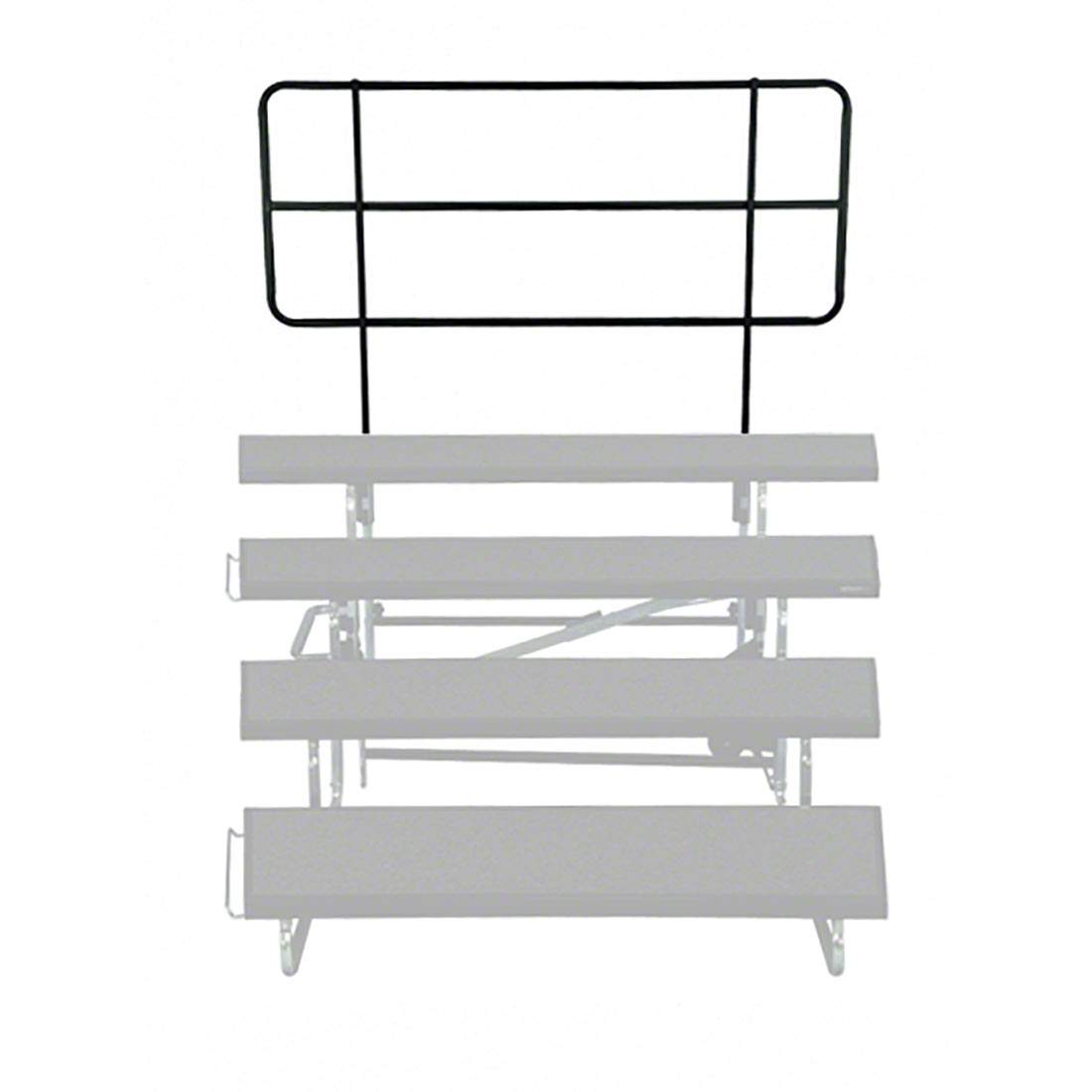 Midwest Folding TFB48-4 TransFold Back Guard Rail for 4-Tier 48
