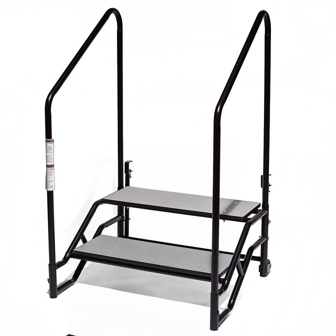 Midwest Folding TransFold 2-Step Stairs with Handrails for 24" Height Stage