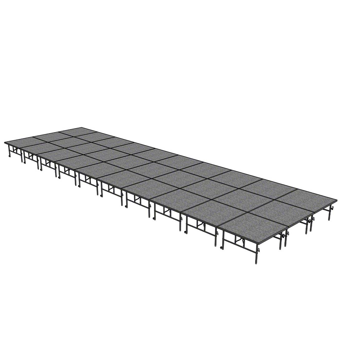 Midwest Folding TransFold 12'x40' Dual-Height Portable Stage Kit, 24