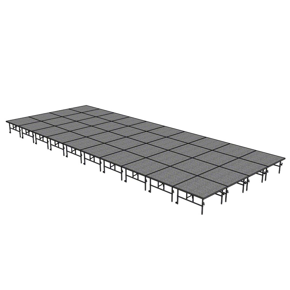 Midwest Folding TransFold 16'x40' Dual-Height Portable Stage Kit, 24
