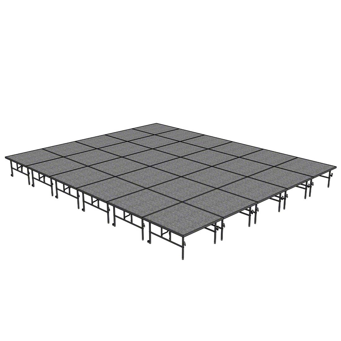 Midwest FoldingTransFold  20'x24' Dual-Height Portable Stage Kit, 24