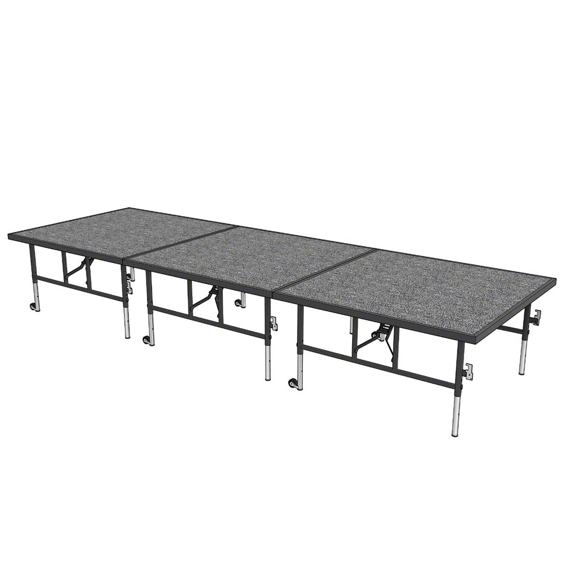 Midwest Folding TransFold 4'x12' Dual-Height Portable Stage Kit, 24