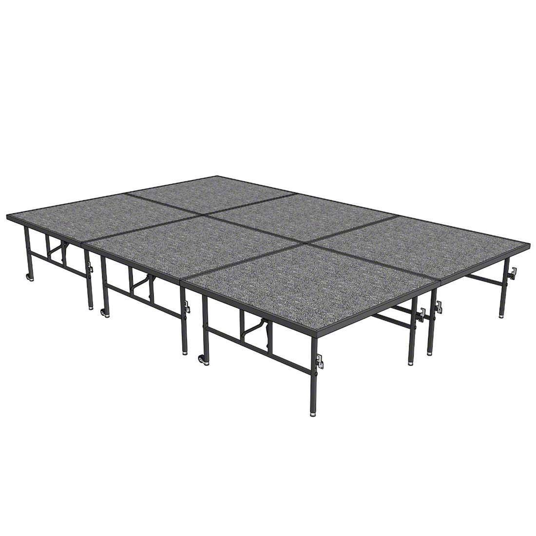 Midwest Folding TransFold 8'x12' Dual-Height Portable Stage Kit, 24