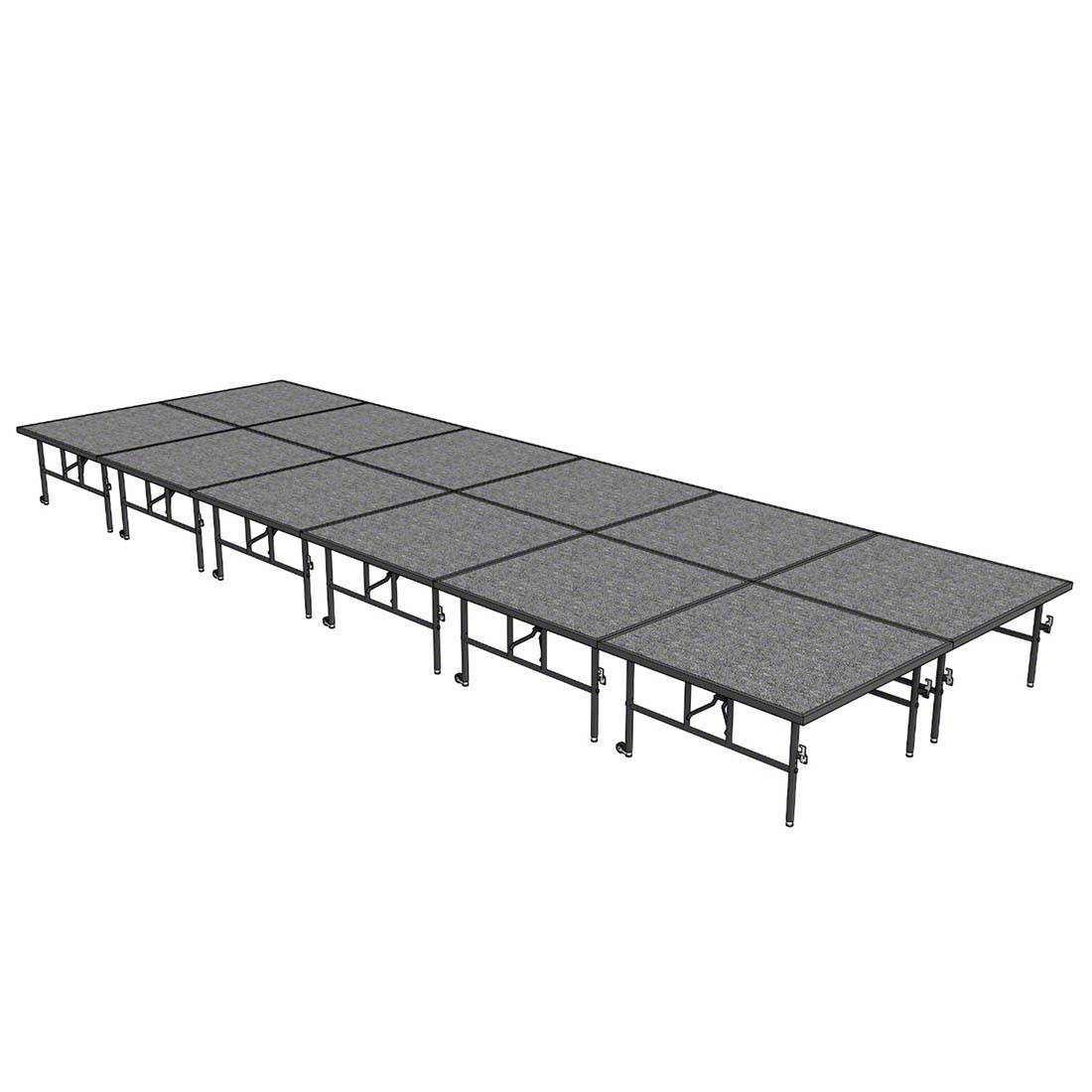 Midwest Folding TransFold 8'x24' Dual-Height Portable Stage Kit, 24