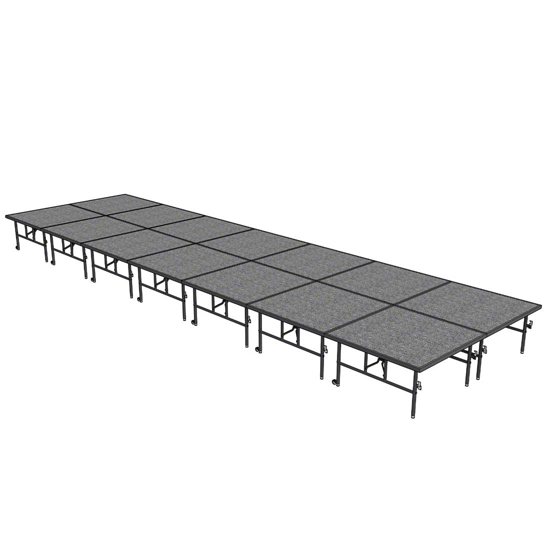 Midwest Folding TransFold 8'x28' Dual-Height Portable Stage Kit, 24