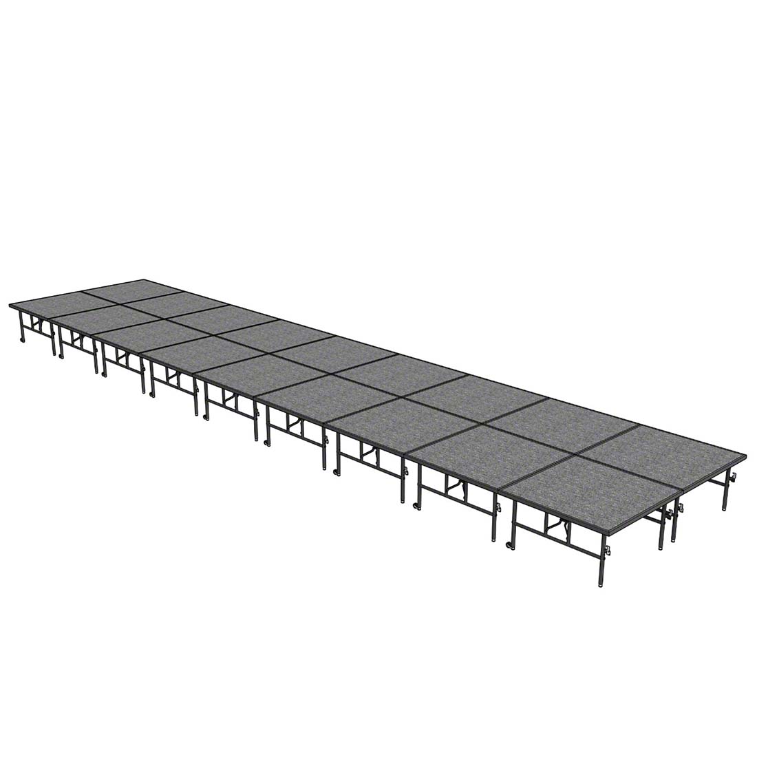 Midwest Folding TransFold 8'x36' Dual-Height Portable Stage Kit, 24