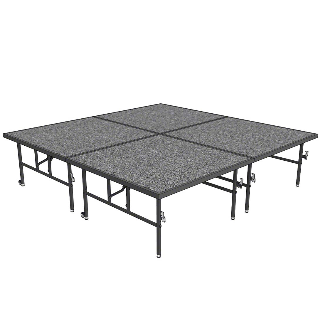 Midwest Folding TransFold 8'x8' Dual-Height Portable Stage Kit, 24