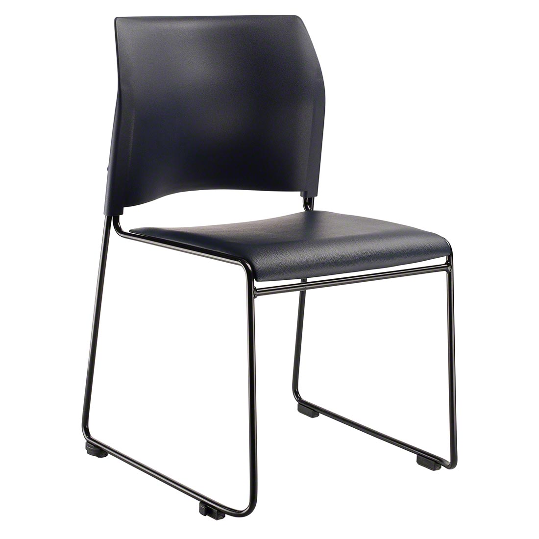 National Public Seating 8704 Cafetorium Plush Vinyl Stack Chair, Blue