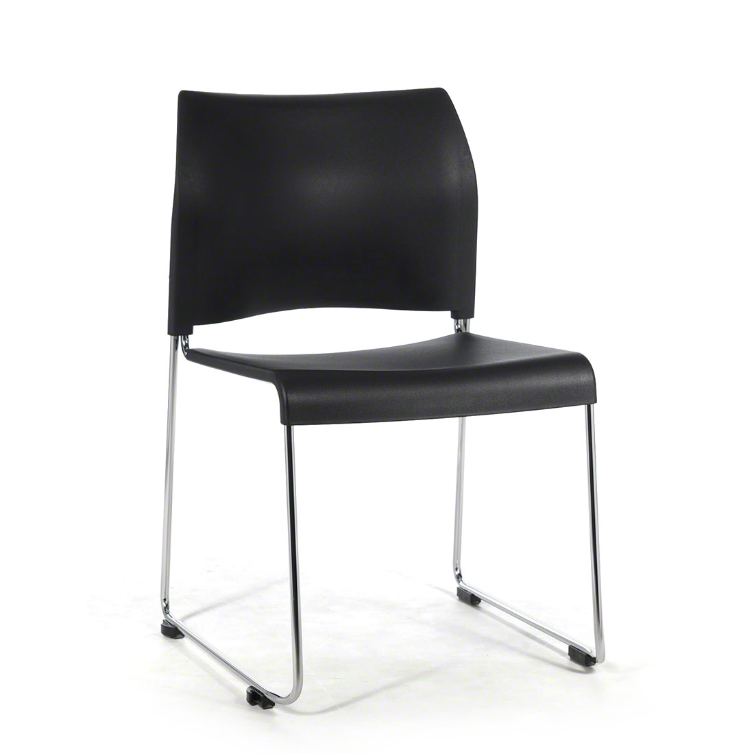 National Public Seating 8810 Cafetorium Plastic Stack Chair, Black NPS-8810-11-10