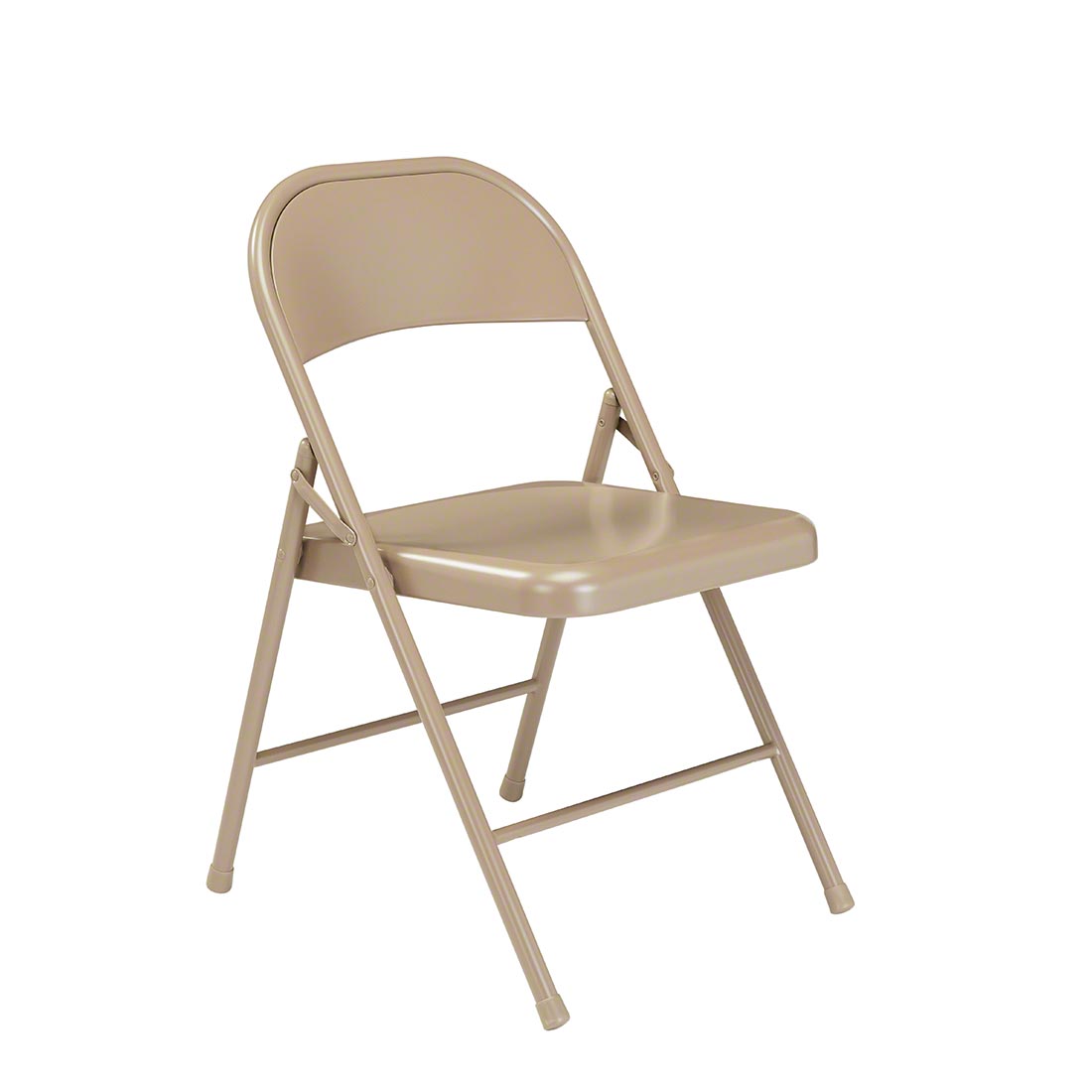 Basics by NPS 901 All-Steel Folding Chair, Beige (4-pack)