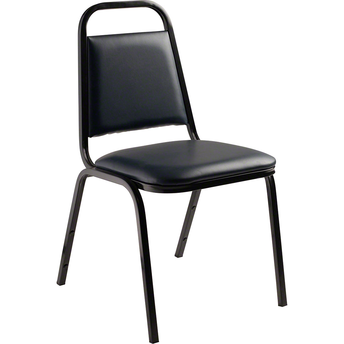 National Public Seating 9104-B Vinyl Upholstered Stack Chair, Midnight Blue