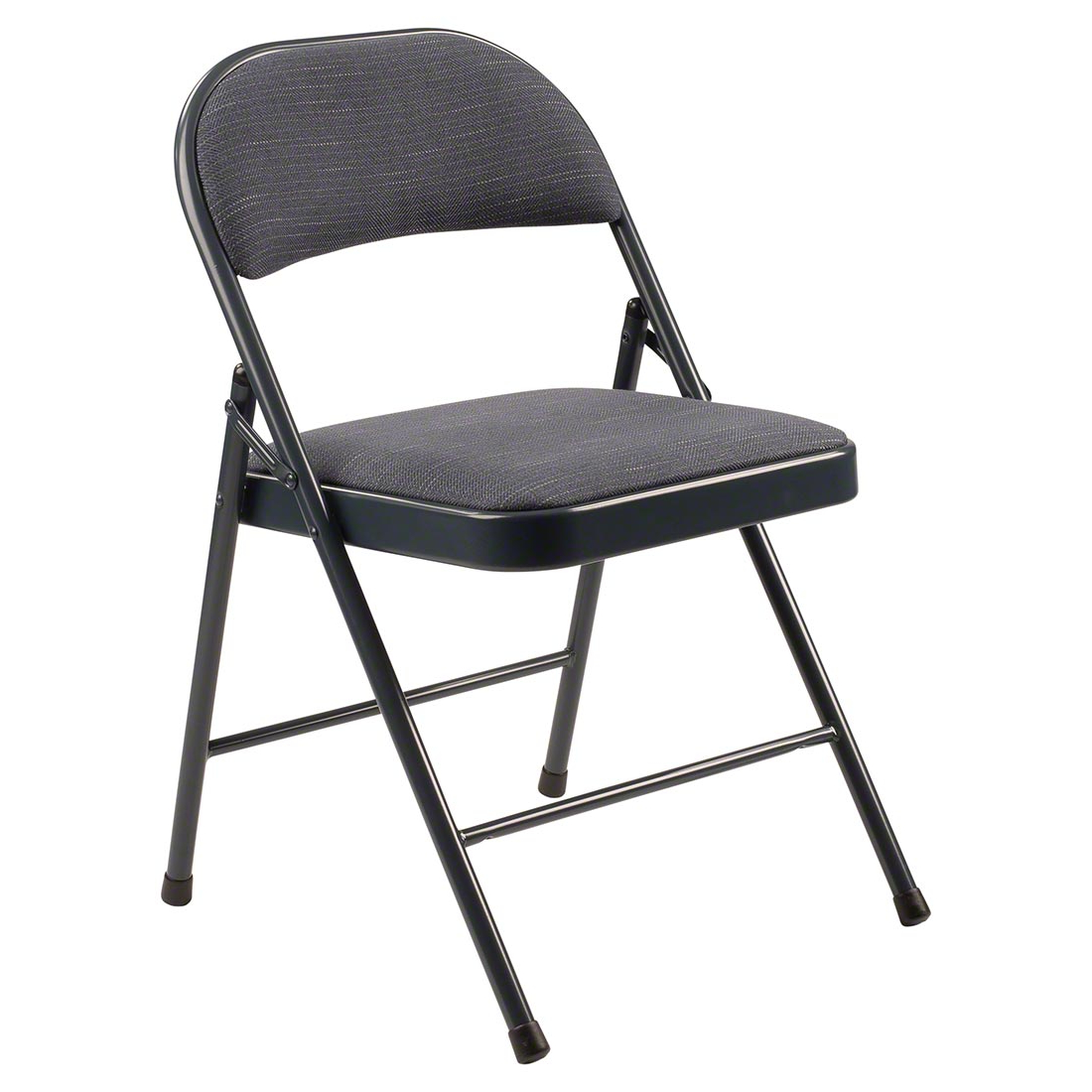 Basics by NPS 974 Fabric Padded Folding Chair, Star Trail Blue (4-pack)