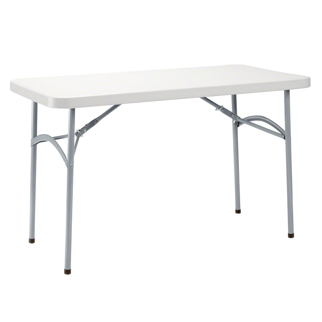 National Public Seating 24"x48" Heavy-Duty Folding Table, Speckled Grey