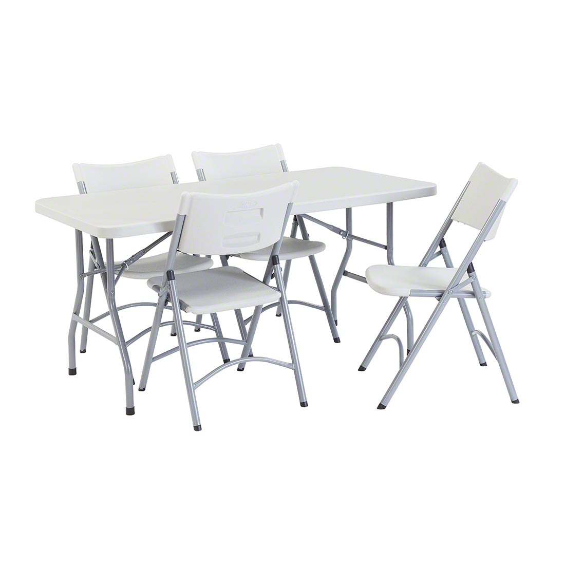 National Public Seating 30"x60" Folding Table & Chairs Package
