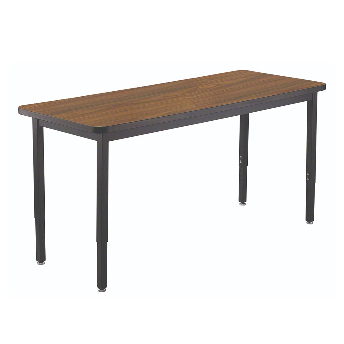 National Public Seating 30"x72" Heavy-Duty Adjustable Height Steel Table, HPL Top