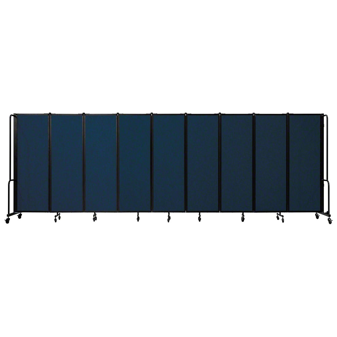 National Public Seating Portable Room Divider, 17.5' Wide, Blue Fabric NPS-RDB6-9PT04