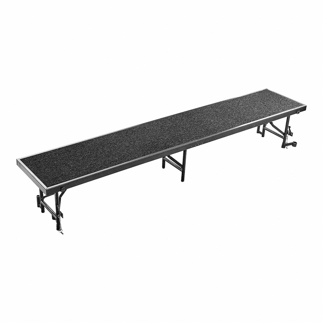 National Public Seating RS16C 8' Straight Standing Choral Riser, Carpet, 16