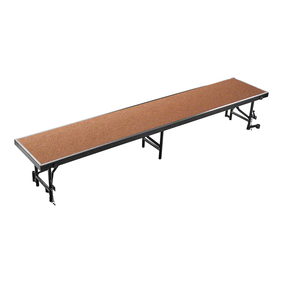 National Public Seating RS16HB 8' Straight Standing Choral Riser, Hardboard, 16