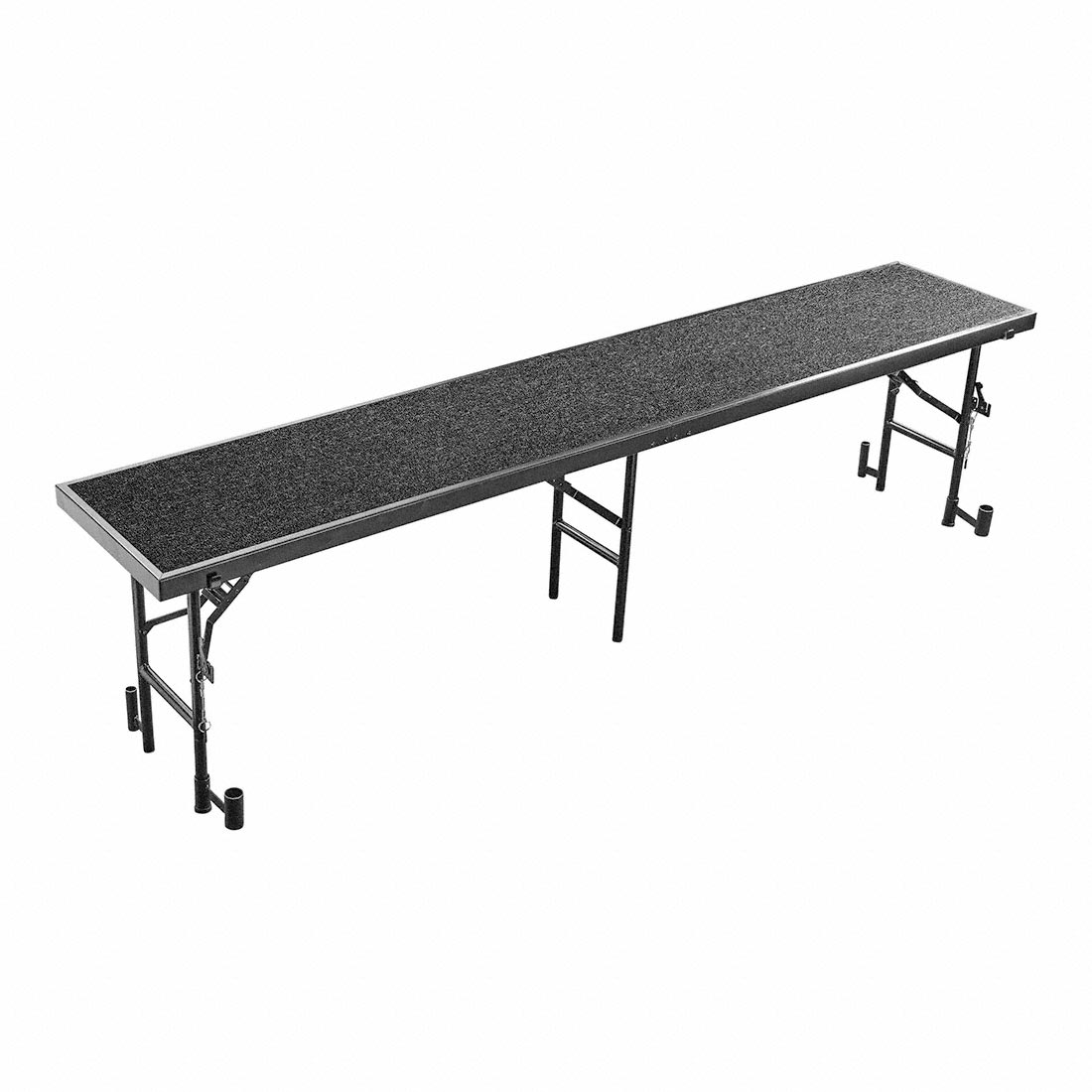 National Public Seating RS24C 8' Straight Standing Choral Riser, Carpet, 24