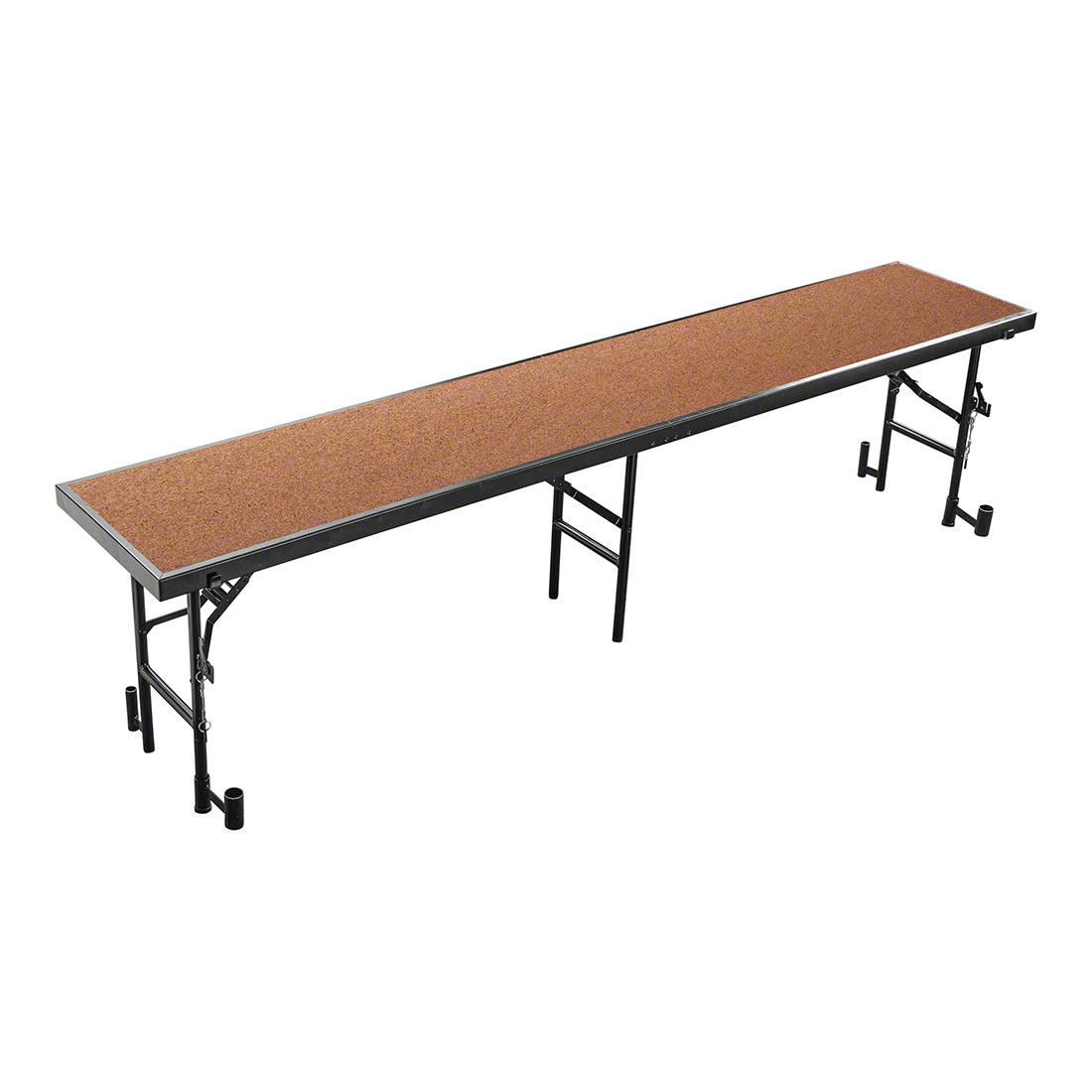 National Public Seating RS24HB 8' Straight Standing Choral Riser, Hardboard, 24