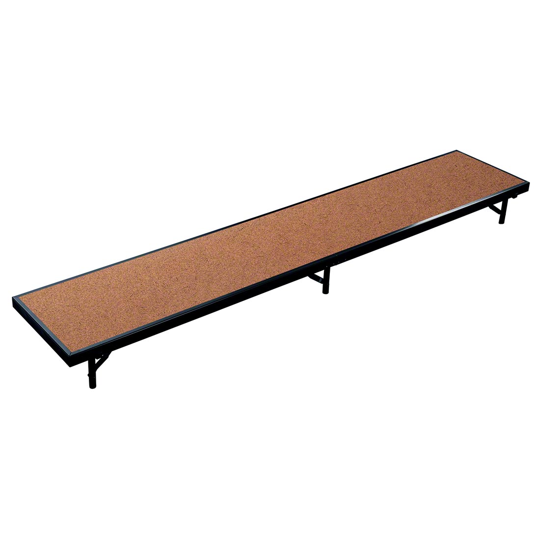 National Public Seating RS8HB 8' Straight Standing Choral Riser, Hardboard, 8
