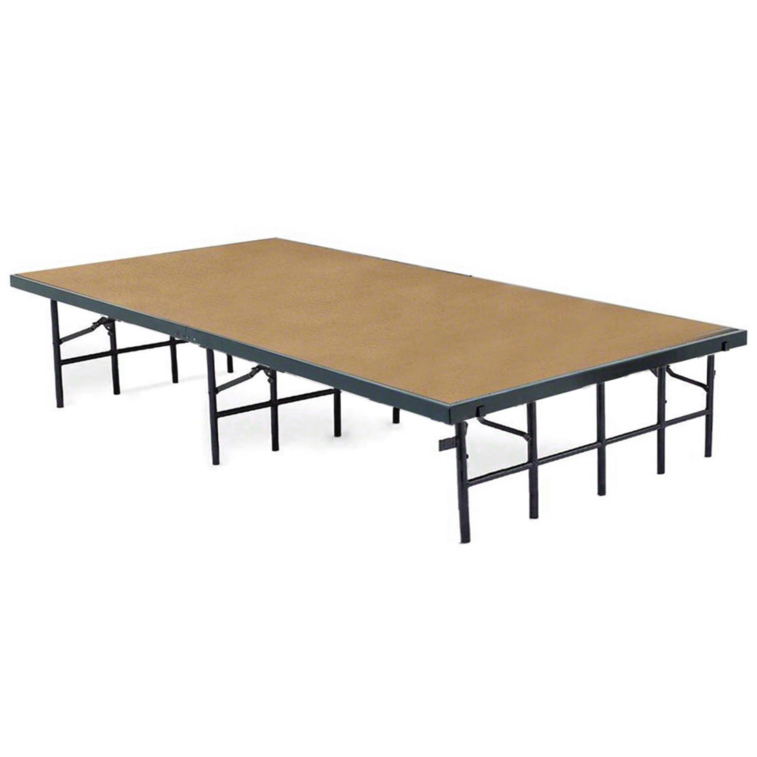 National Public Seating S4816HB 4'x8' Portable Stage with Hardboard Surface, 16
