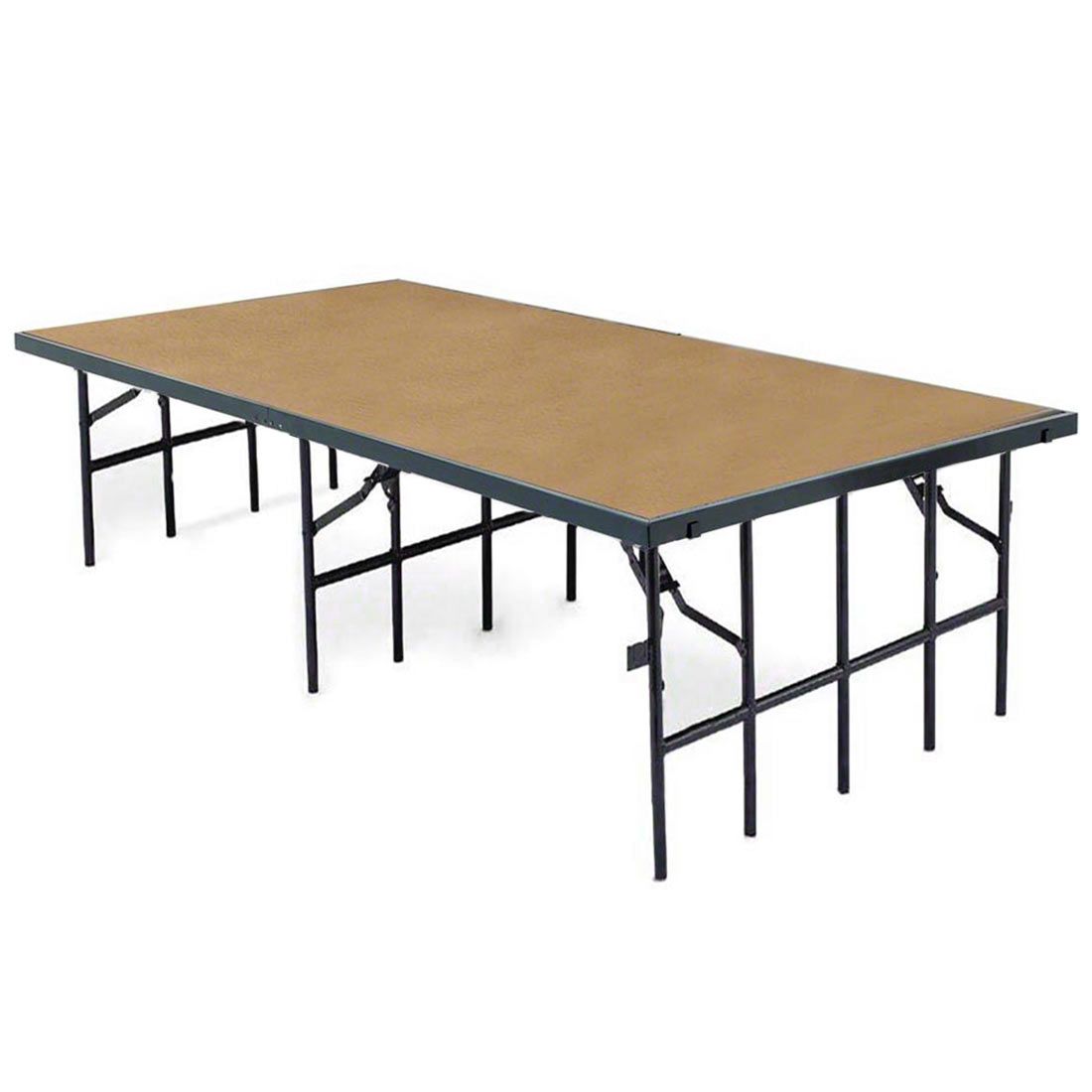 National Public Seating S4832HB 4'x8' Portable Stage with Hardboard Surface, 32
