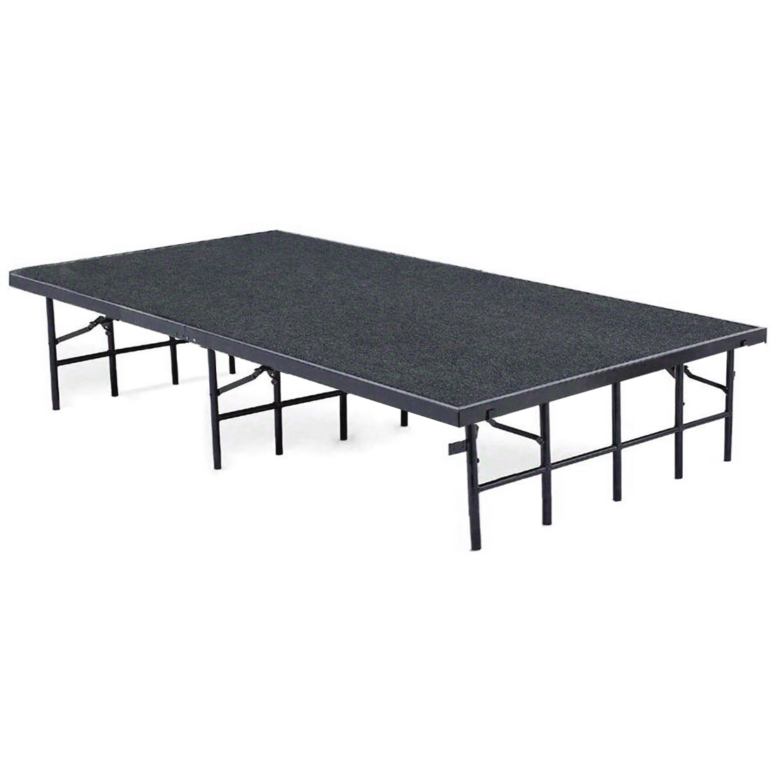 National Public Seating S4816C 4'x8' Portable Stage with Carpet, 16" Height