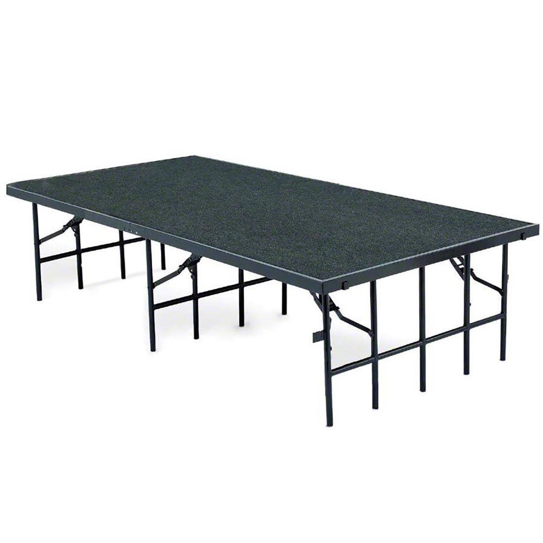 National Public Seating S4824C 4'x8' Portable Stage with Carpet, 24" Height