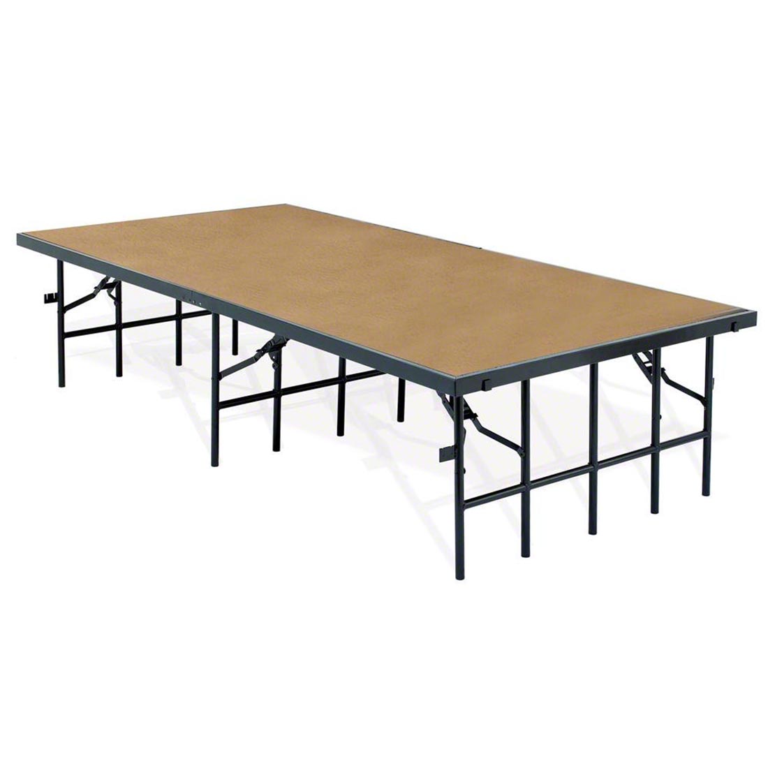 National Public Seating S4824HB 4'x8' Portable Stage with Hardboard Surface, 24