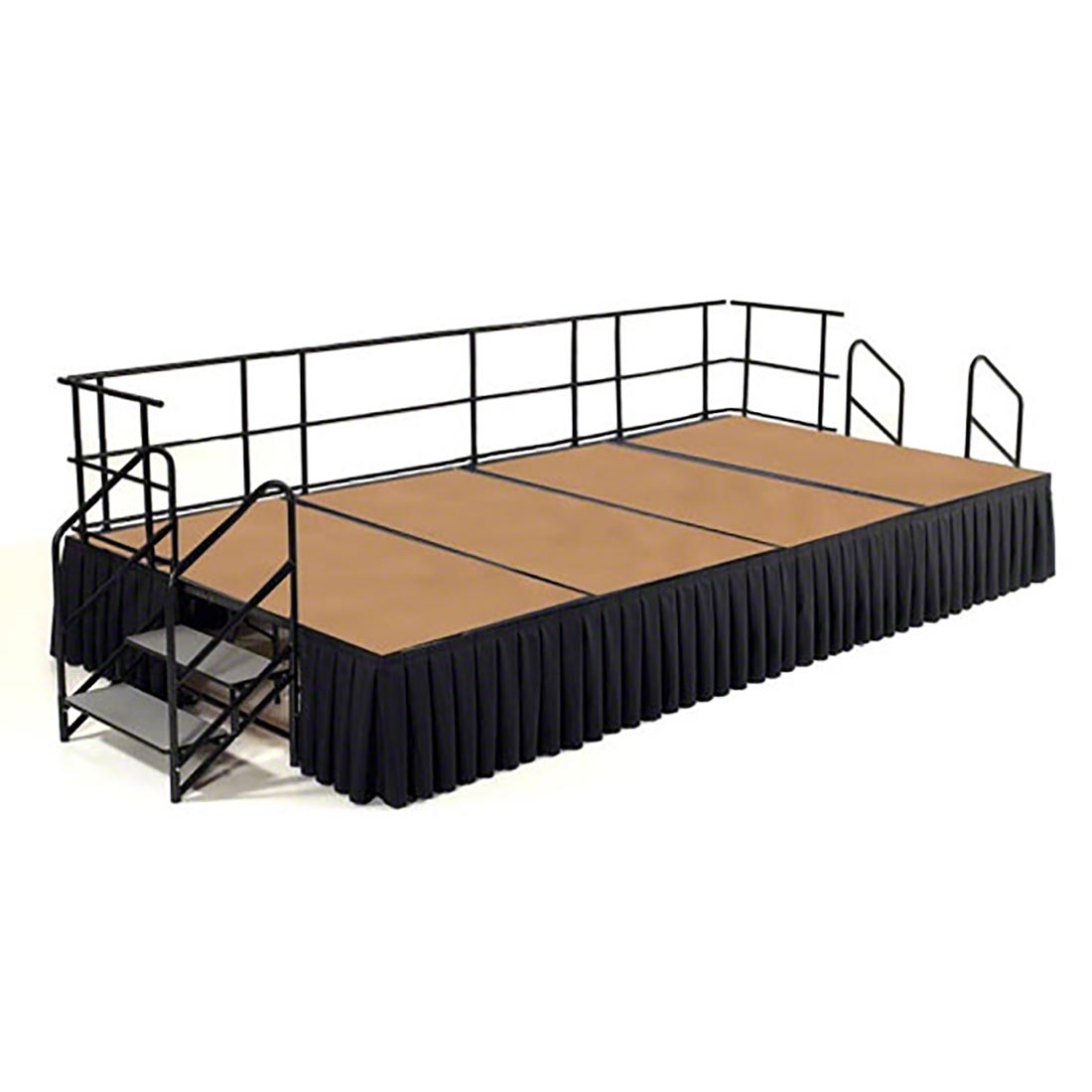 National Public Seating 8'x12' Portable Stage Kit - 24" High, Hardboard