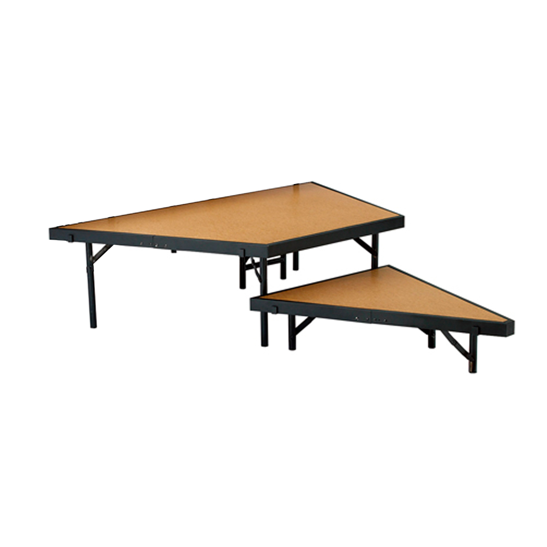 National Public Seating SPST362LHB 2-Tier Seated Riser Stage Pie Section, Hardboard (36" Deep Tiers)