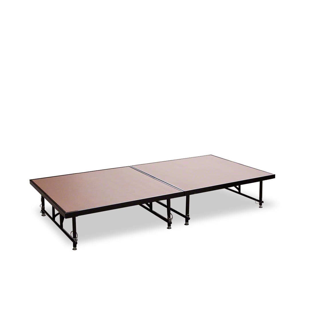 National Public Seating TransFix 4'x8' Hardboard Stage Kit, 16"-24" Height (2 - 4'x4' Units)