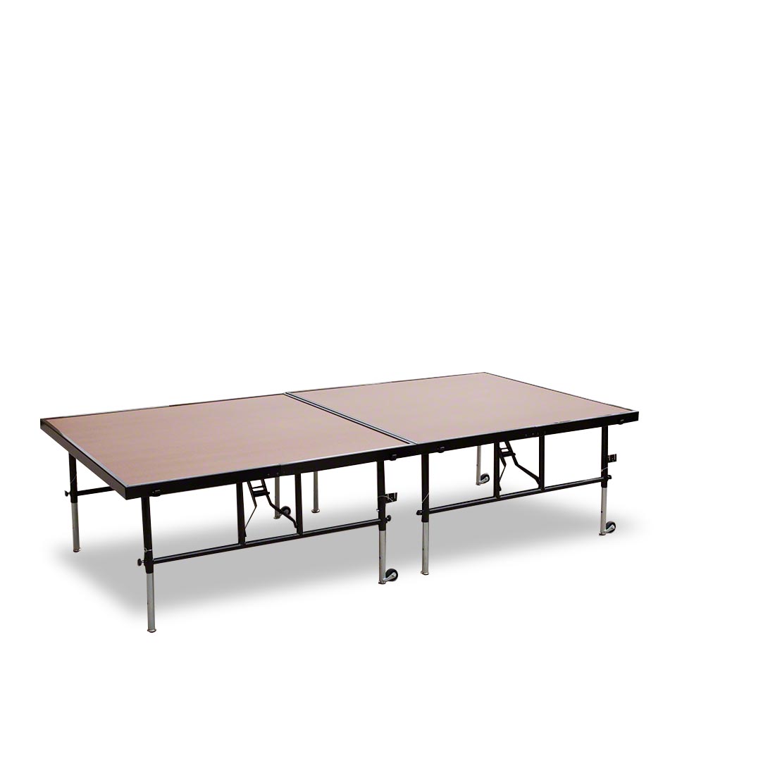 National Public Seating TransFix 4'x8' Hardboard Stage Kit, 24"-32" Height (2 - 4'x4' Units)